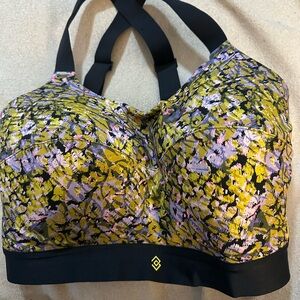 ThirdLove Yellow and Purple Floral Sports Bra
